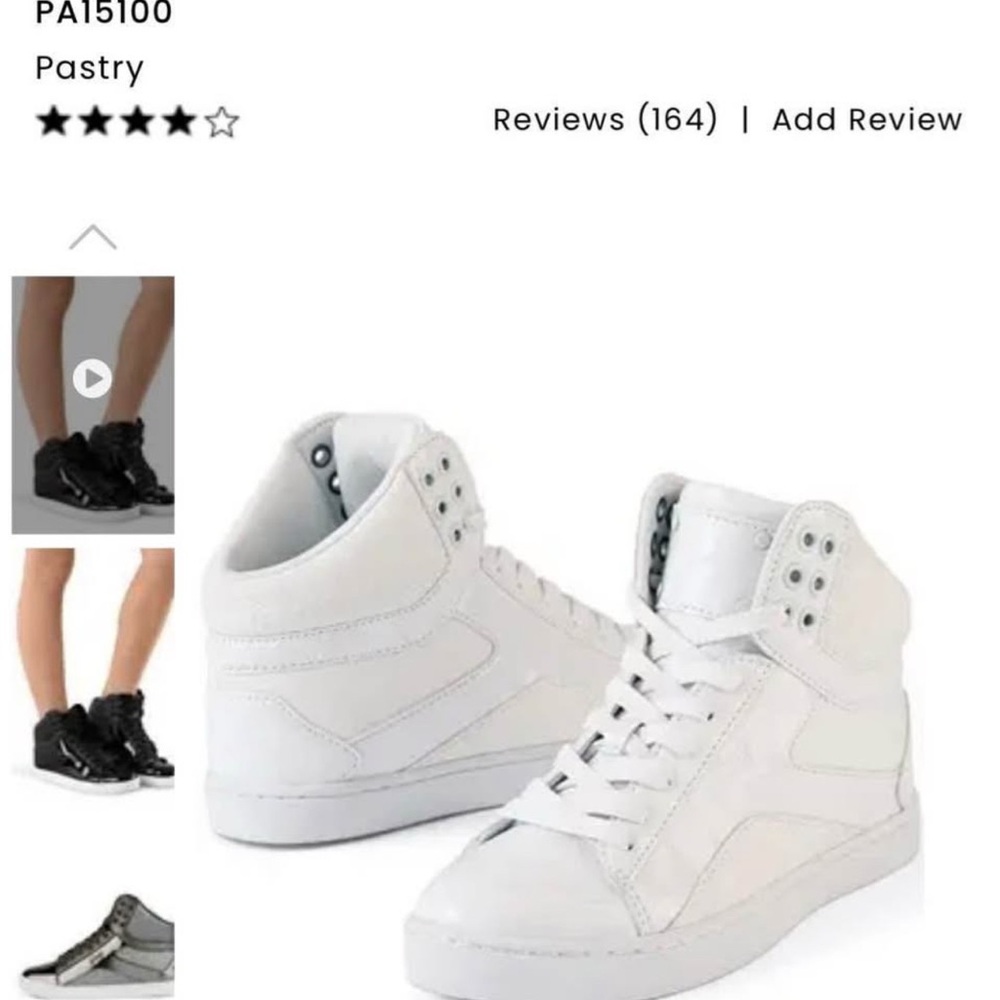 Pastry White High-Top Athletic Shoes